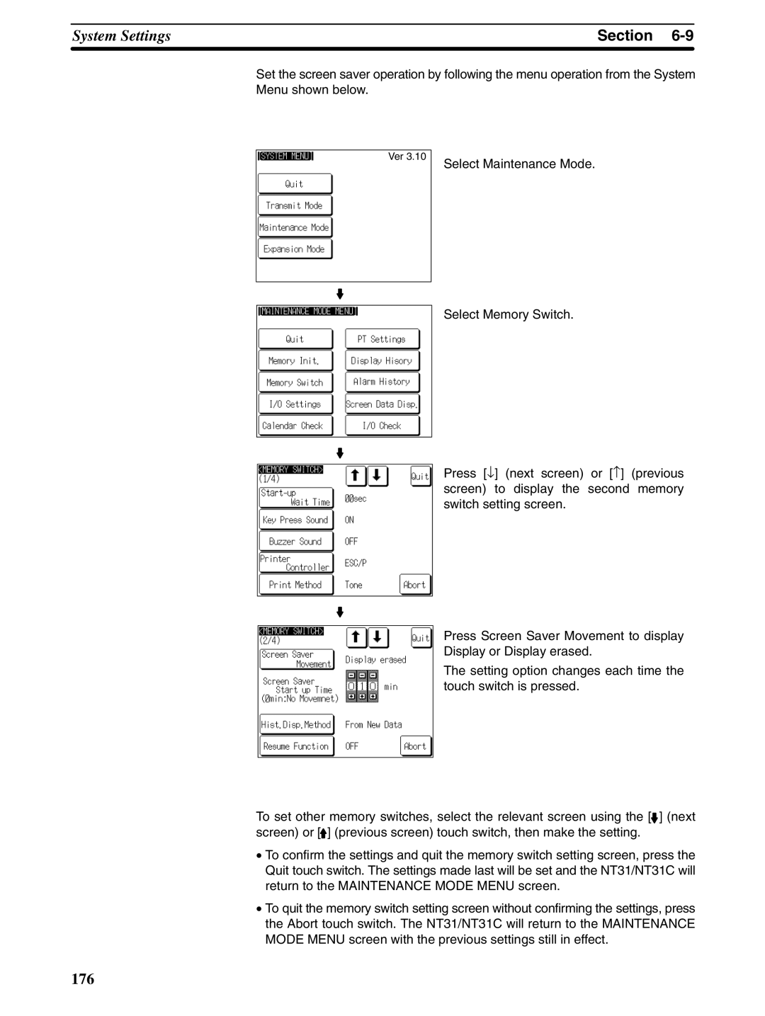 Omron NT31 NT31C manual 176 