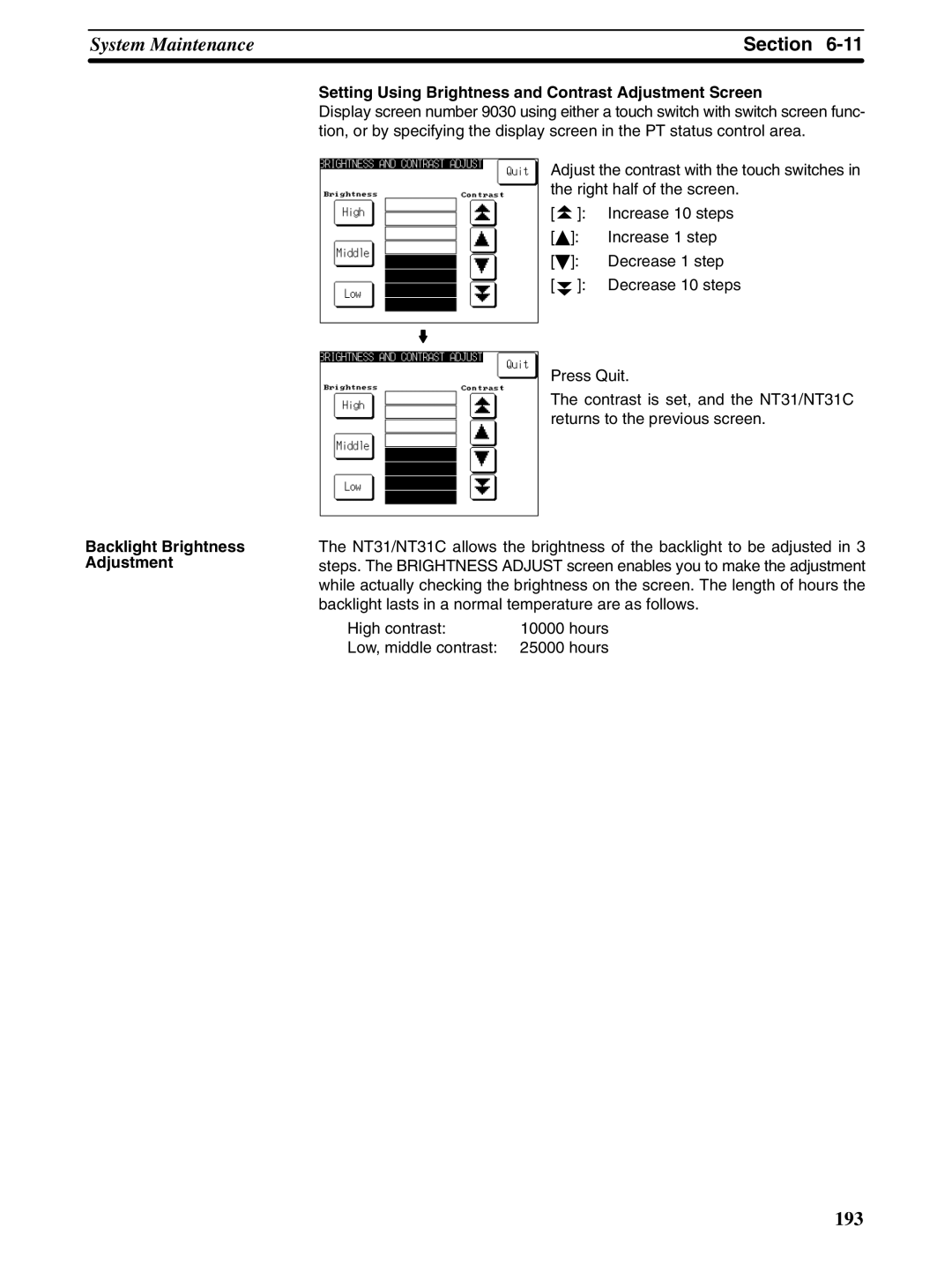 Omron NT31 NT31C manual 193 