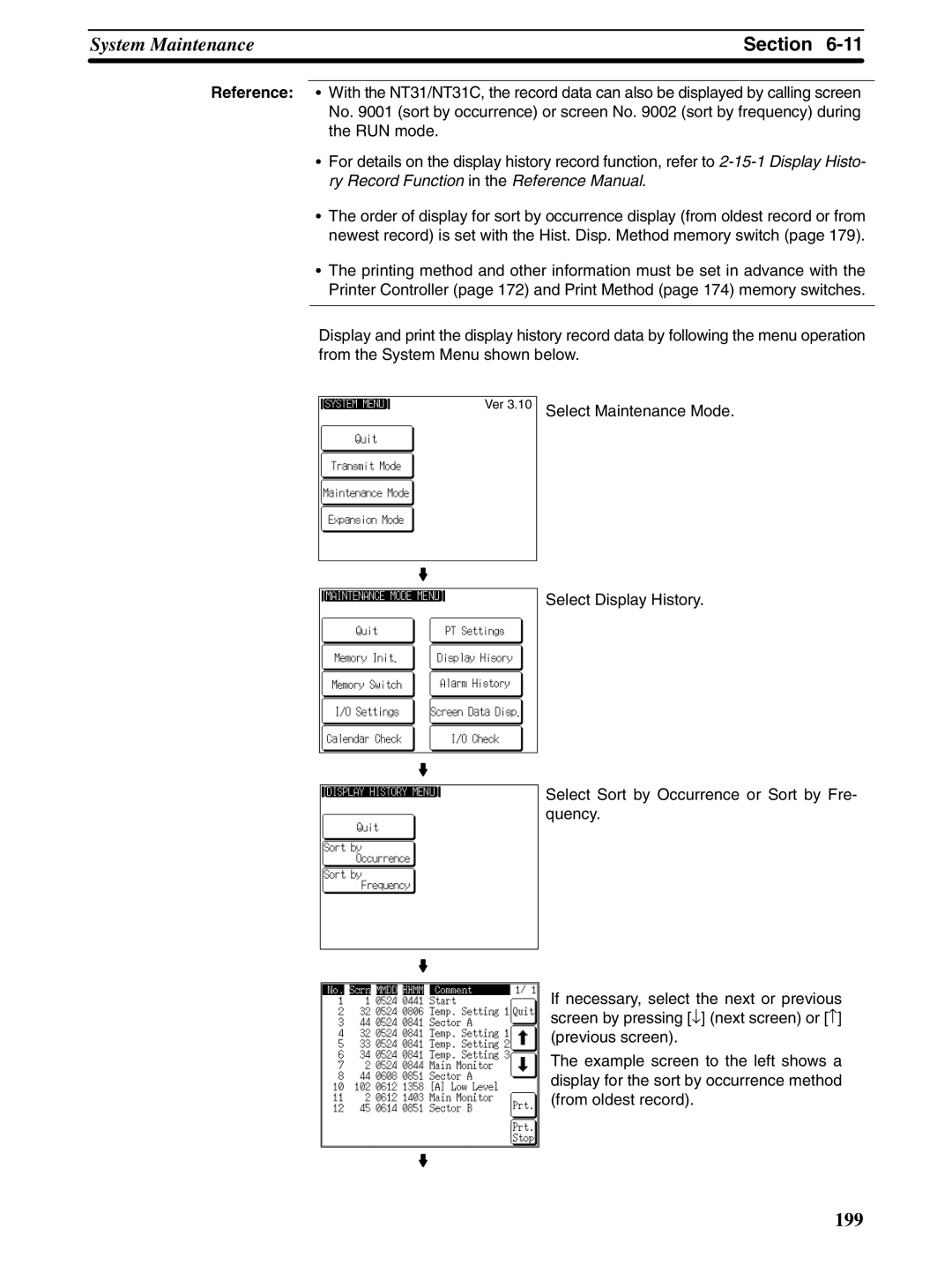 Omron NT31 NT31C manual 199 