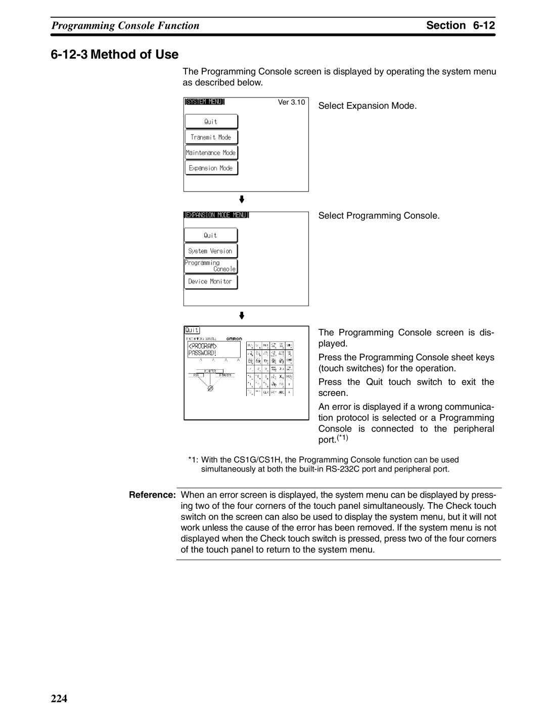 Omron NT31 NT31C manual 224 