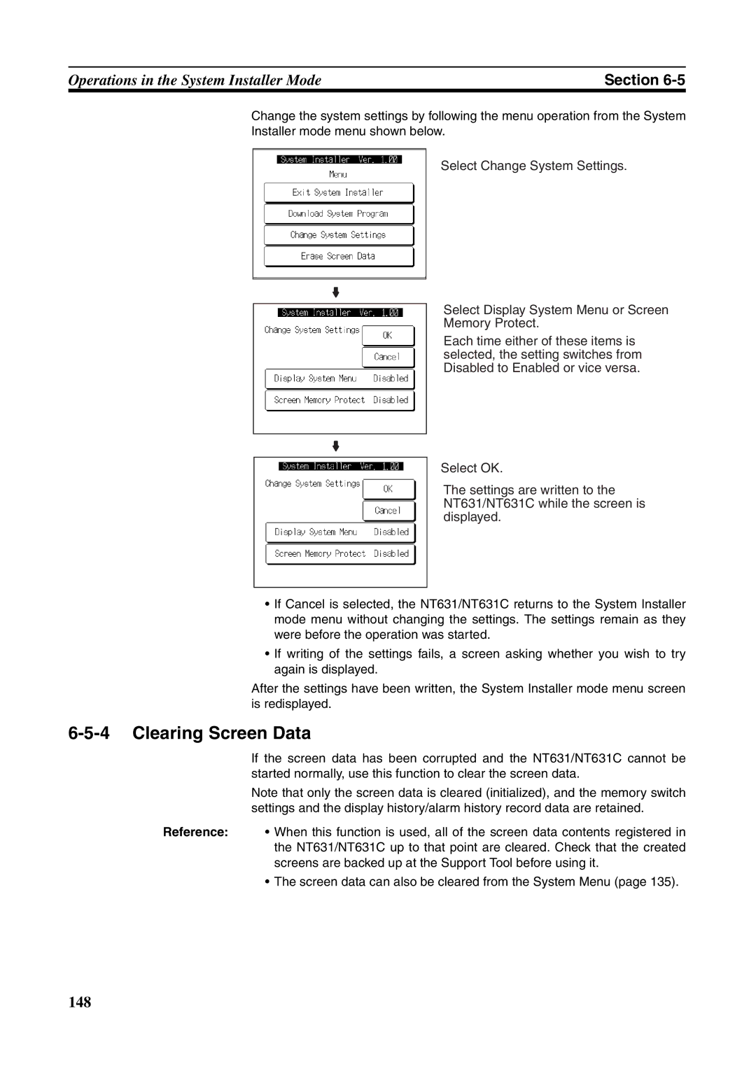 Omron NT631C manual 148 