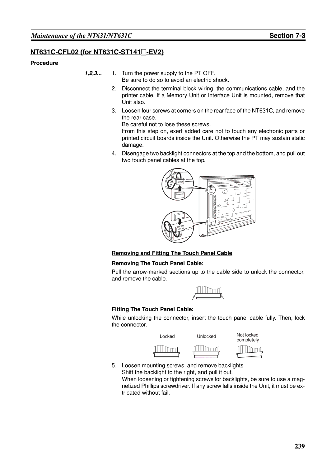 Omron manual NT631C-CFL02 for NT631C-ST141@-EV2 