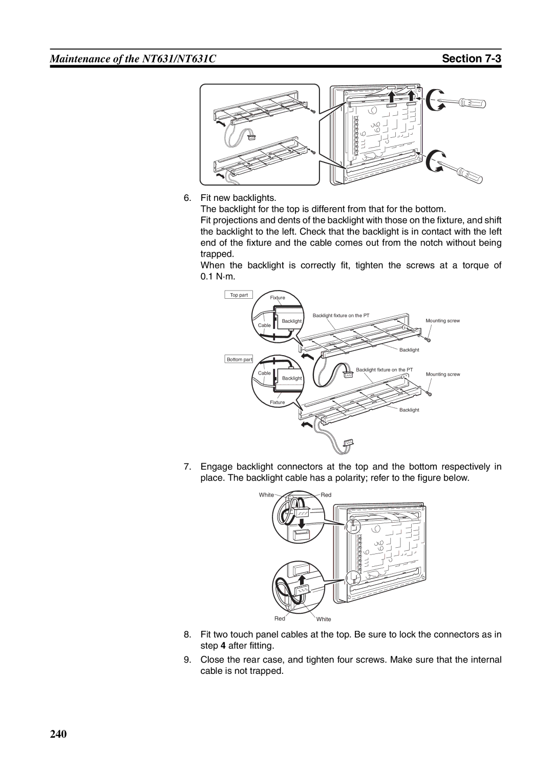 Omron NT631C manual 240 