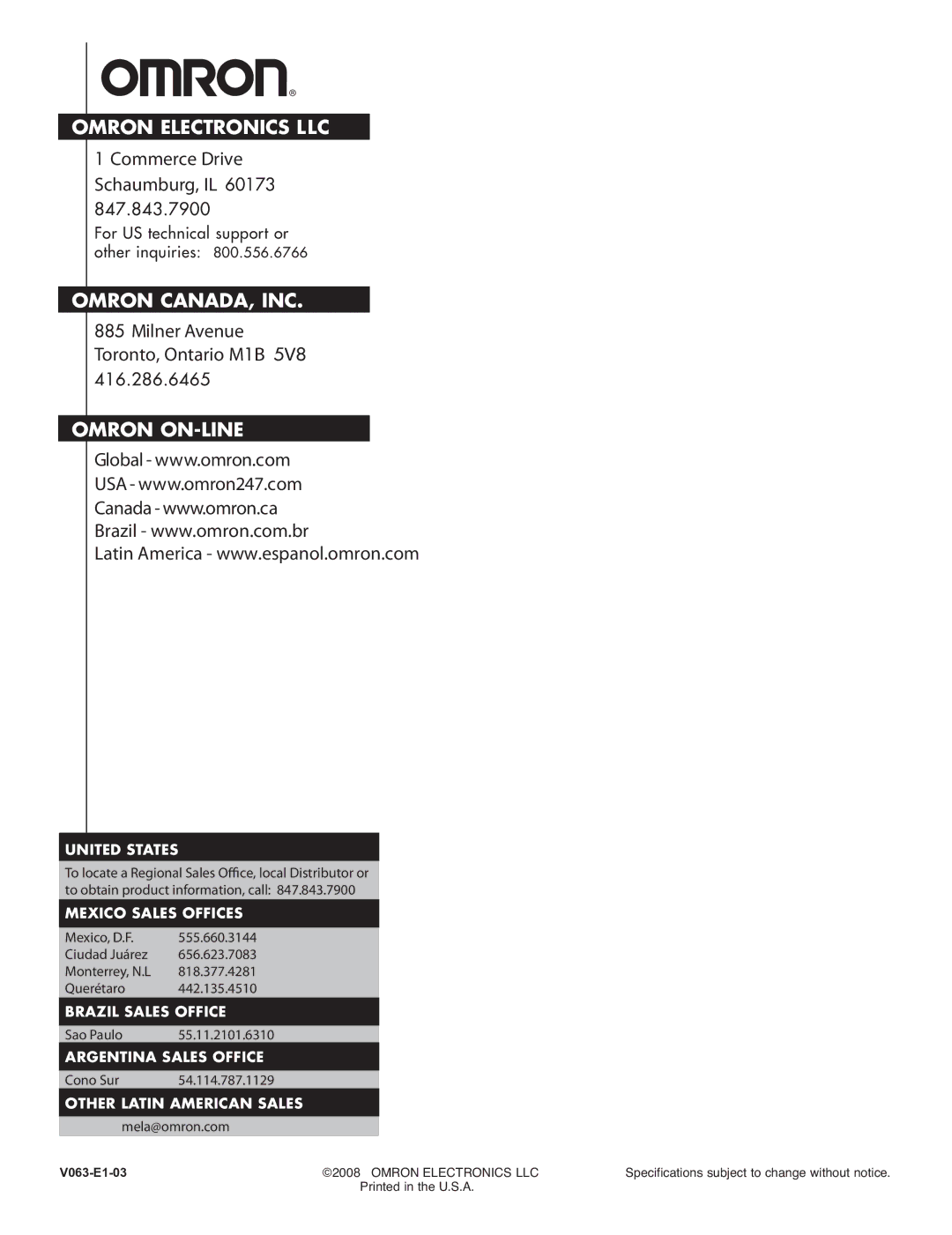 Omron NT631C manual Omron Electronics LLC 