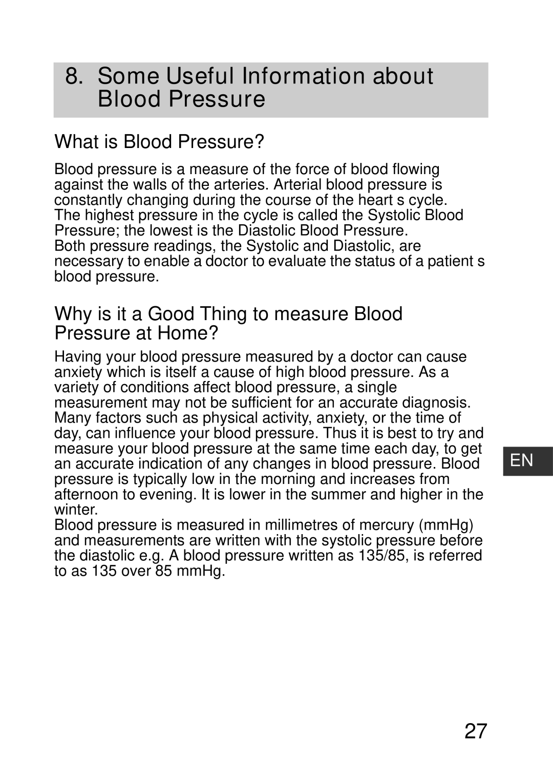 Omron R2 instruction manual Some Useful Information about Blood Pressure, What is Blood Pressure? 