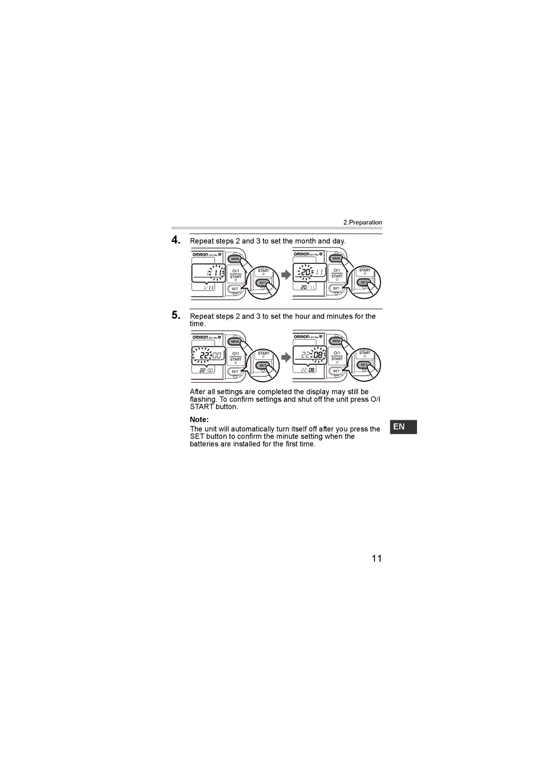 Omron R3-1 Plus instruction manual Preparation 