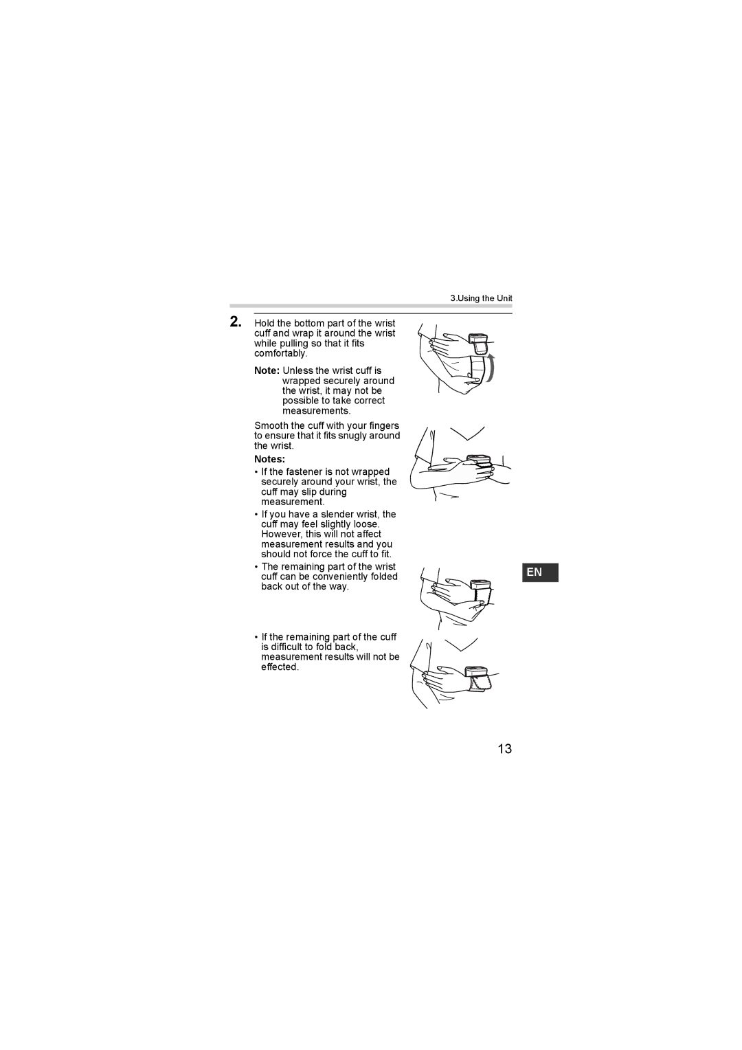 Omron R3-1 Plus instruction manual Using the Unit 