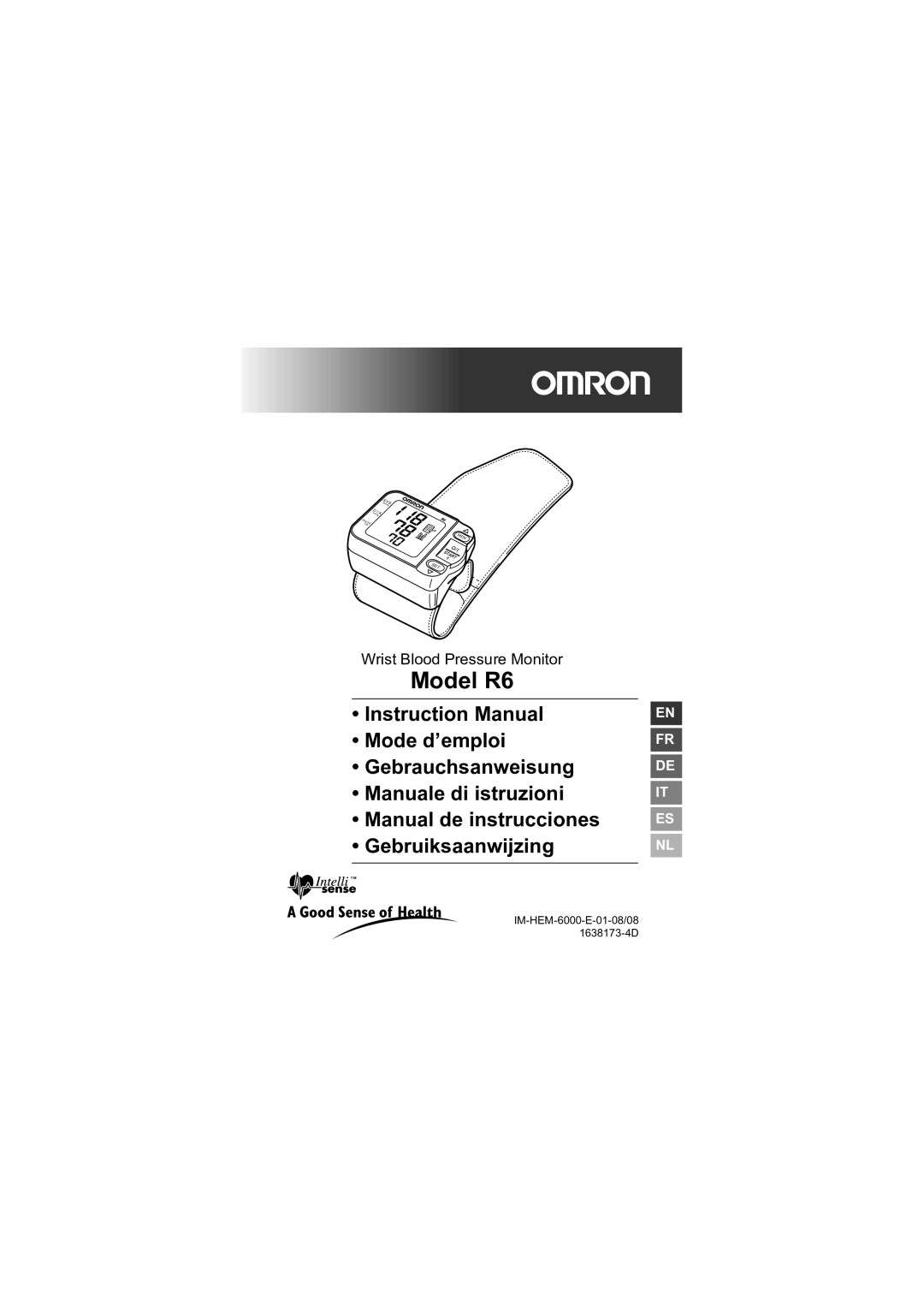 Omron instruction manual Model R6 