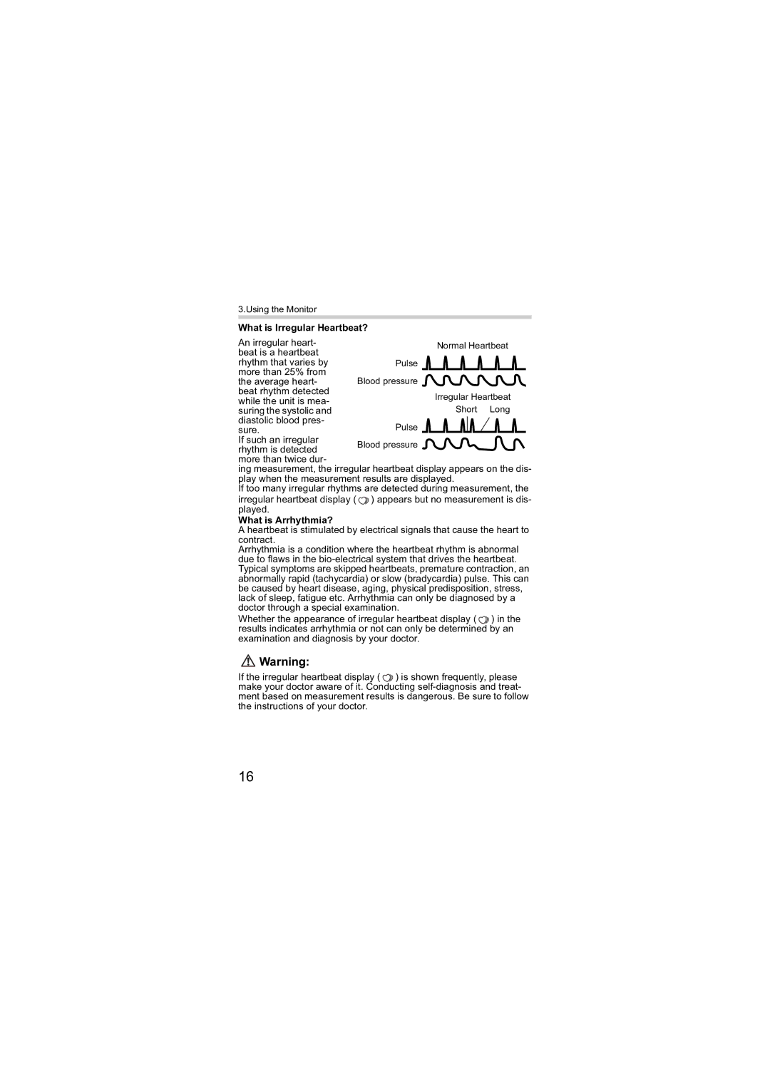 Omron R6 instruction manual What is Irregular Heartbeat? 