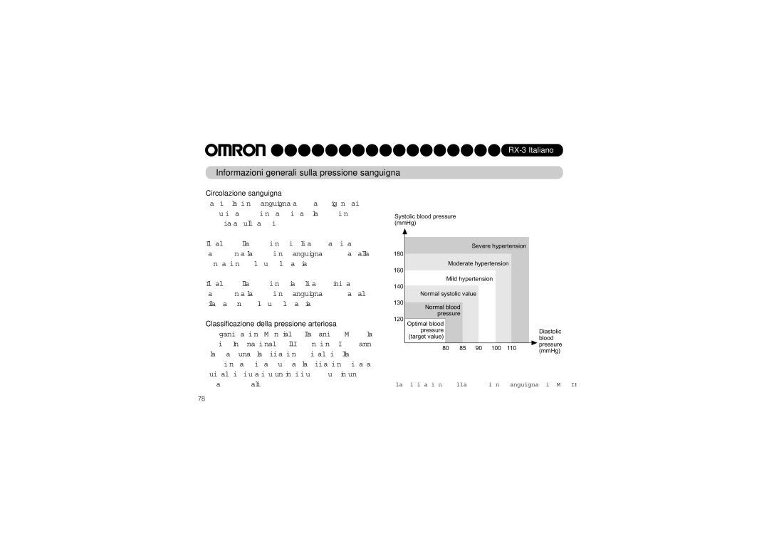 Omron RX-3 instruction manual Informazioni generali sulla pressione sanguigna, Circolazione sanguigna 