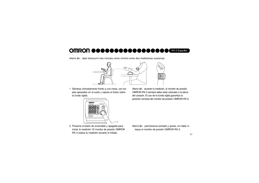 Omron instruction manual RX-3 Español 