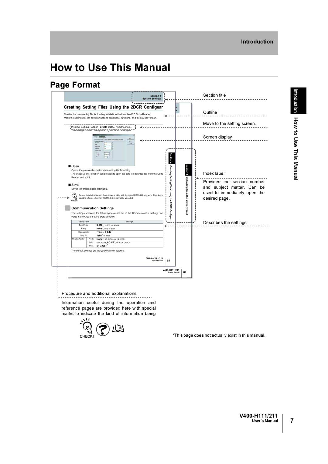 Omron V400-H111 user manual How to Use This Manual, Format 