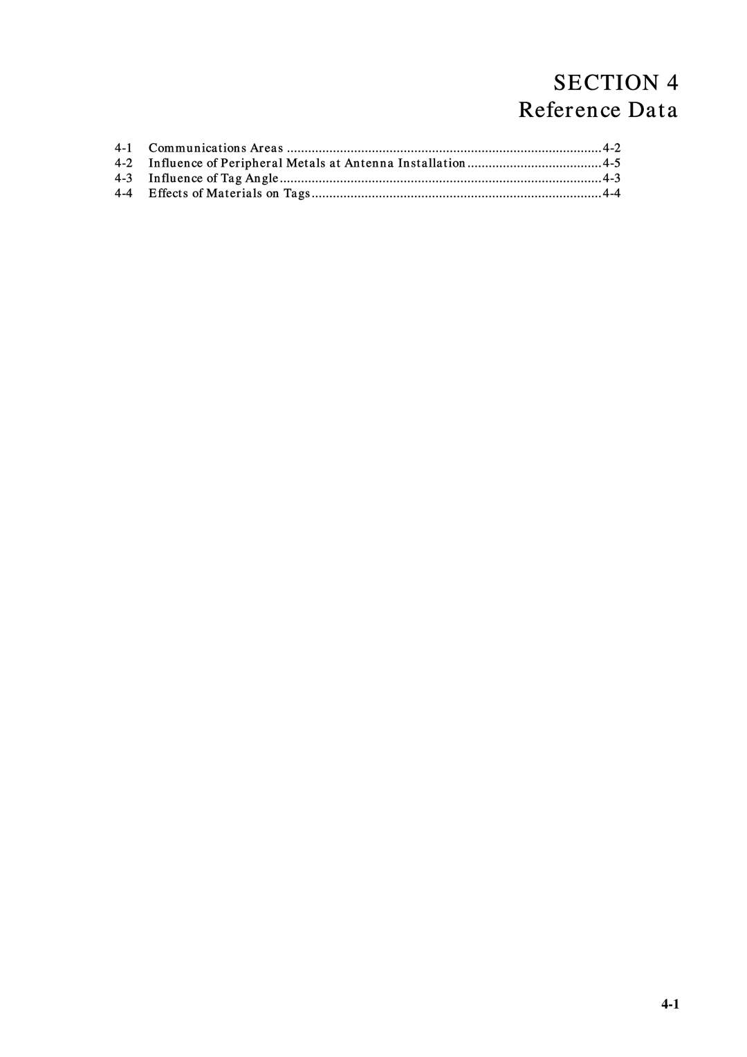 Omron V720-HS04 user manual Reference Data 