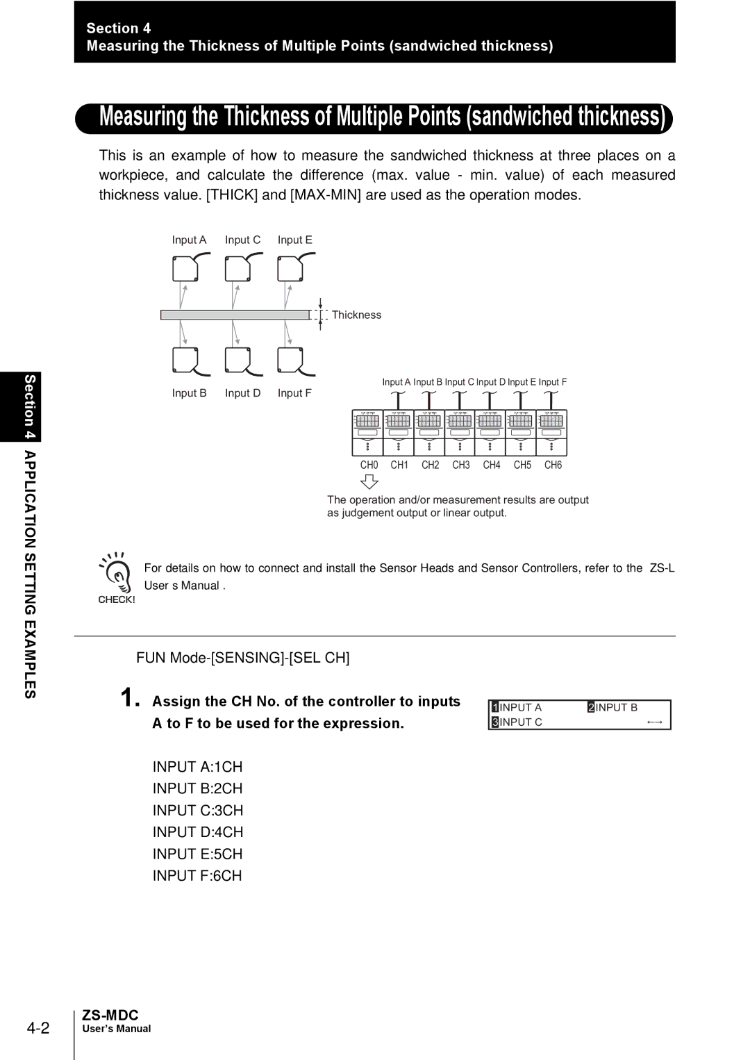 Omron ZS-MDC user manual Application Setting, Examples 