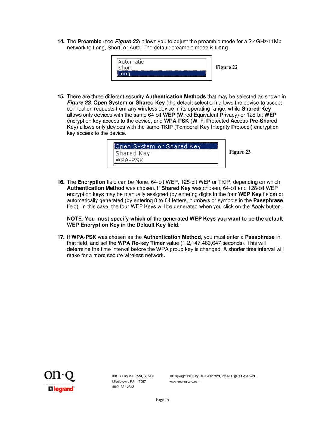 On-Q/Legrand 1307877 owner manual 