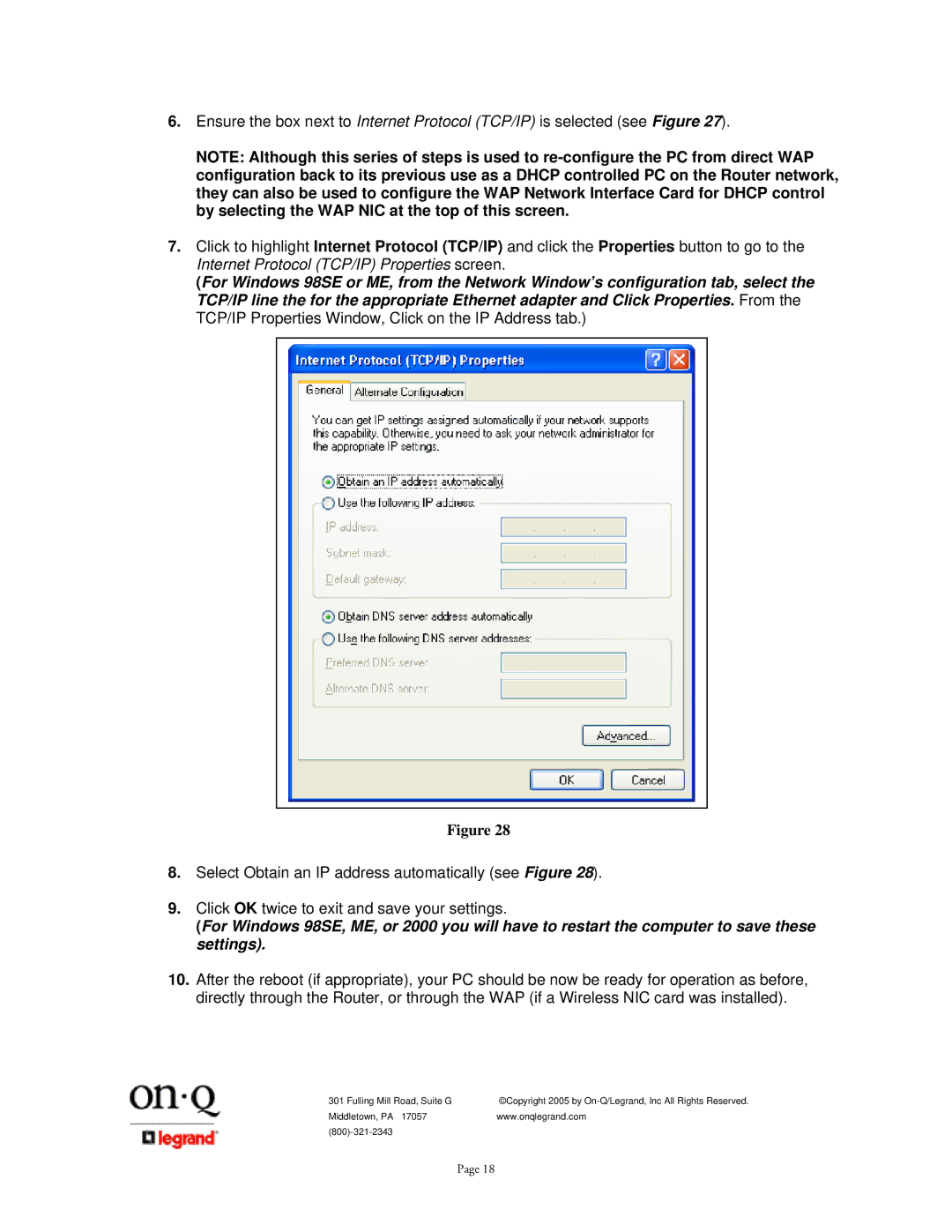 On-Q/Legrand 1307877 owner manual 