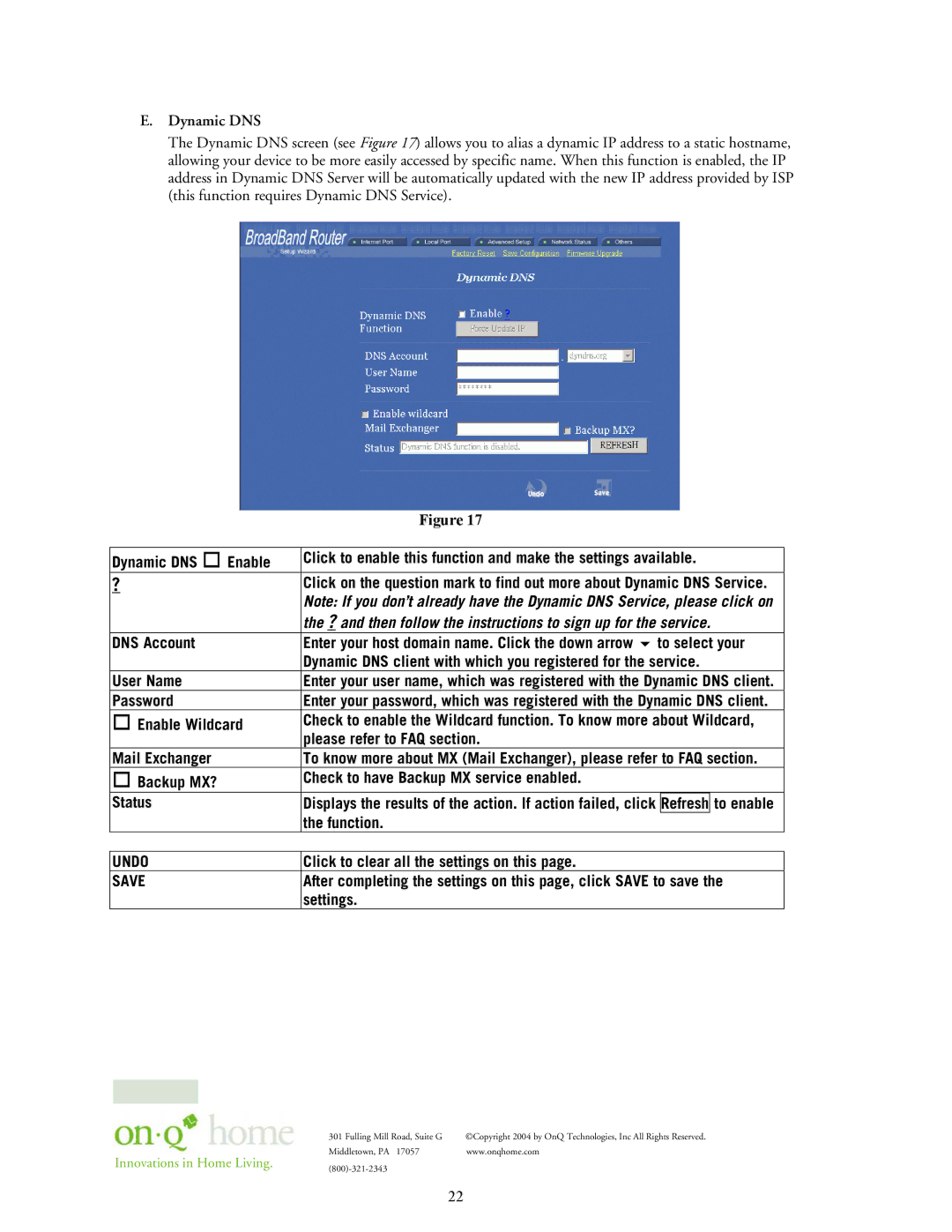 On-Q/Legrand 364732-01 owner manual Undo Save 