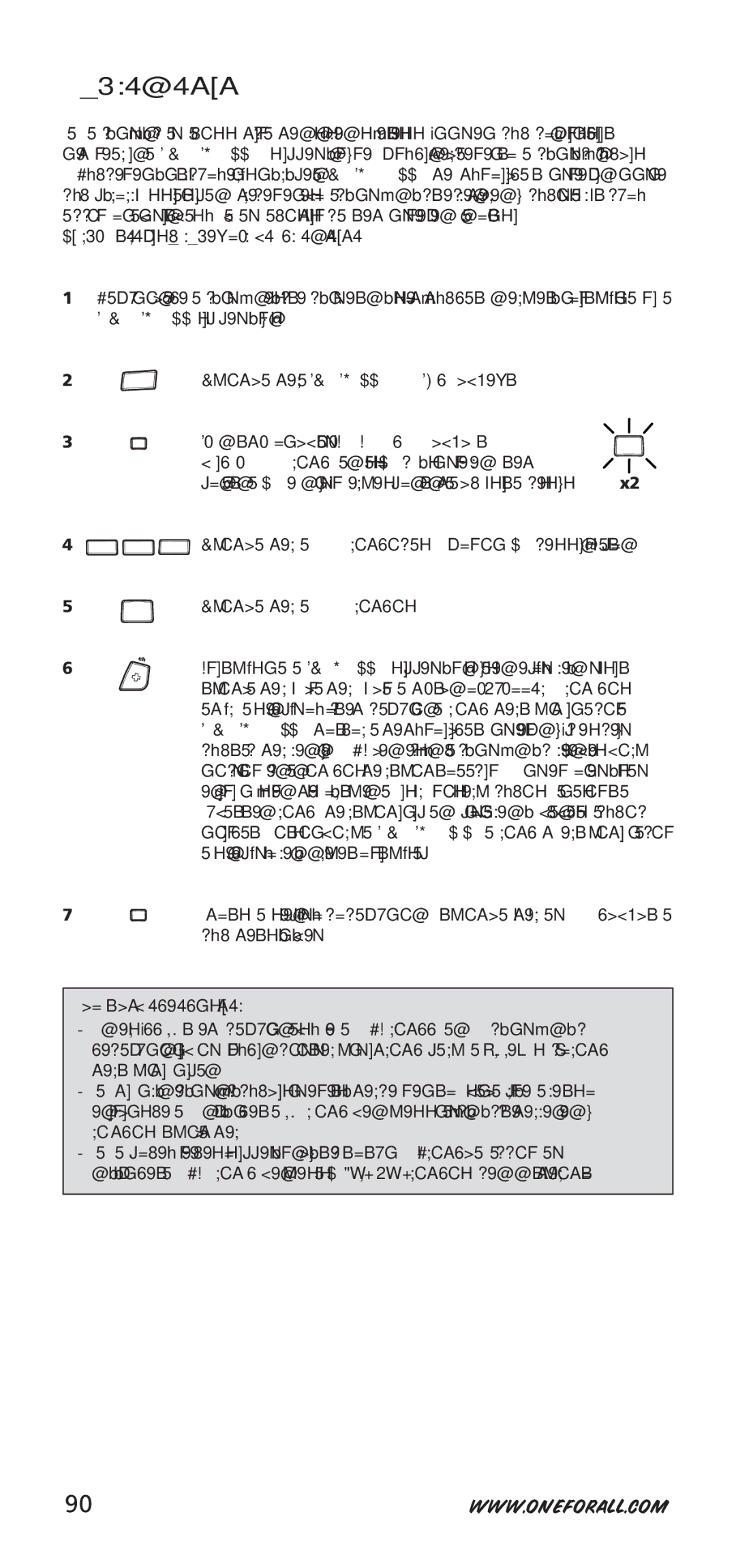 One for All URC-7940, 704917 instruction manual Kódkeresés, Példa televízió kódjának megkeresése 