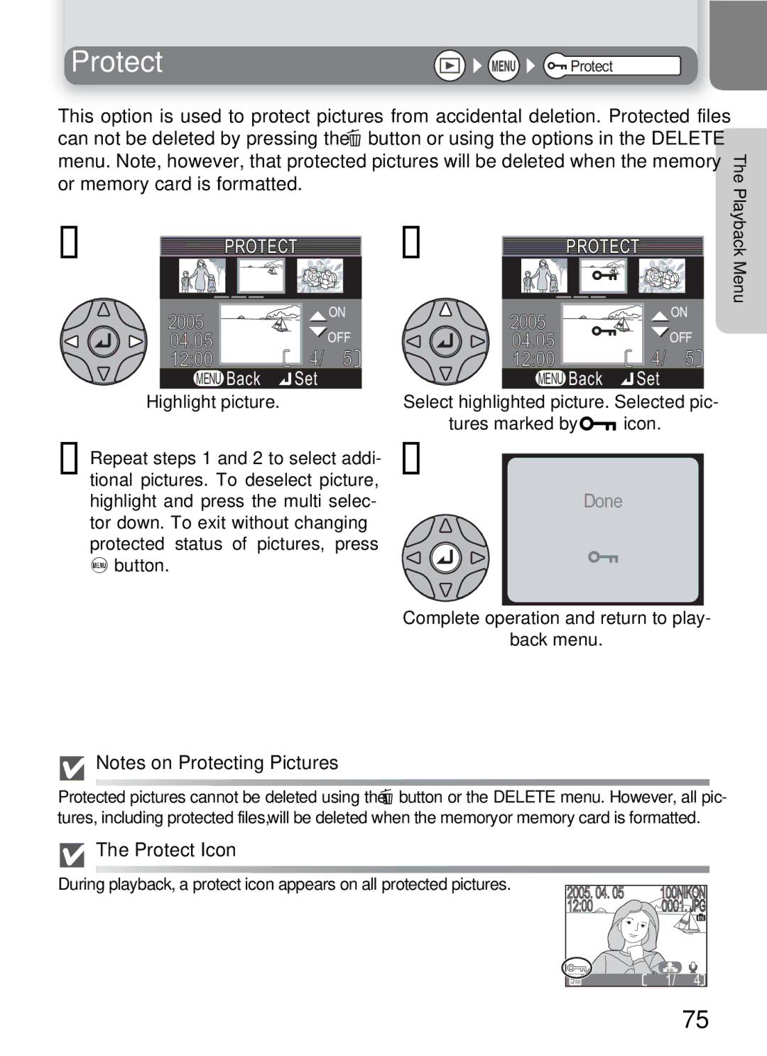 Onkyo 5100 manual Protect, Menu 