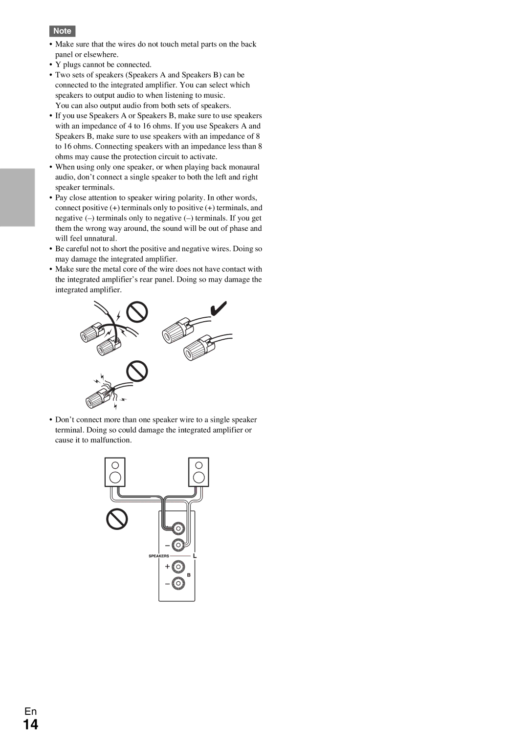 Onkyo A-9070 instruction manual You can also output audio from both sets of speakers 