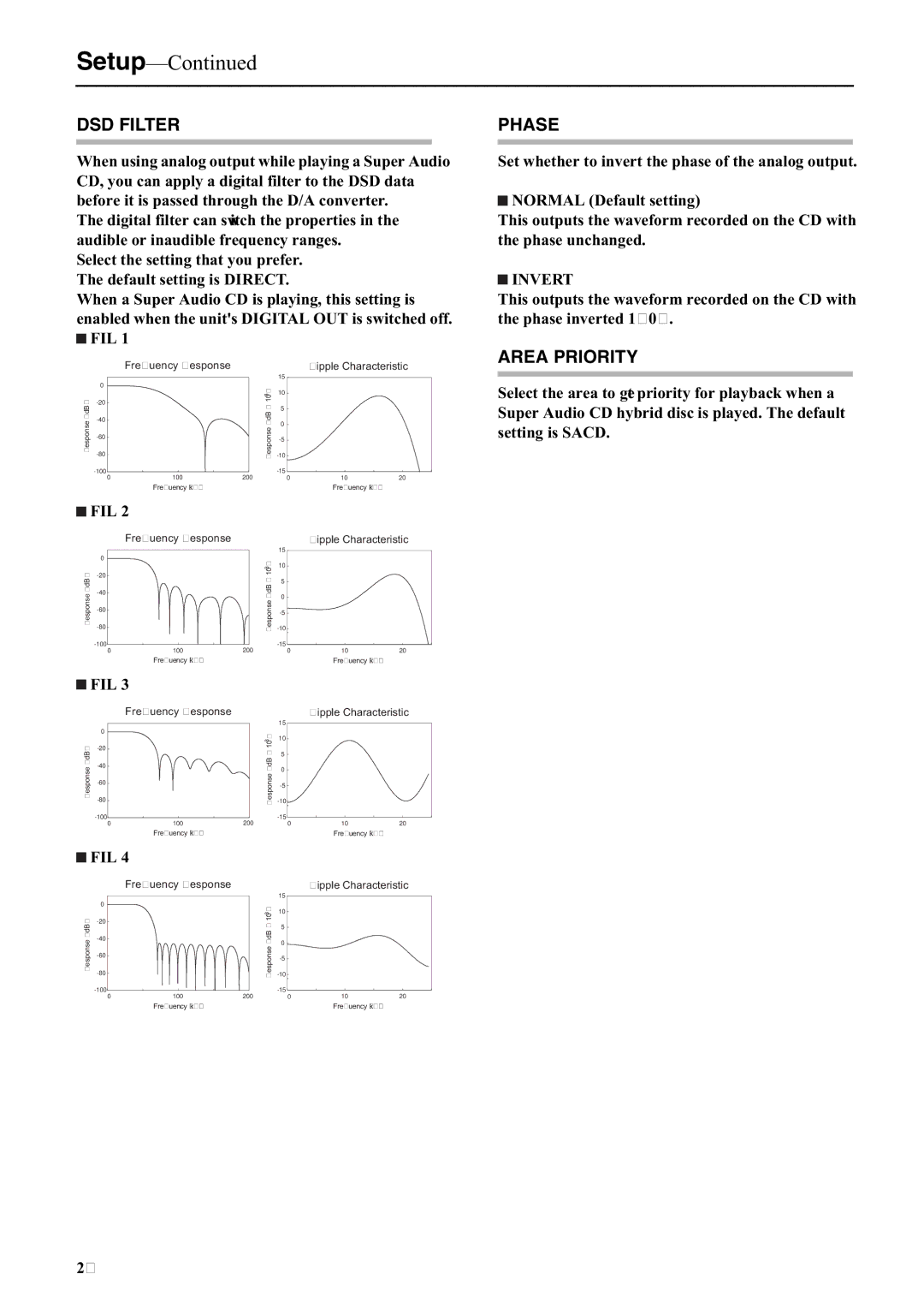 Onkyo C-S5VL instruction manual Setup 