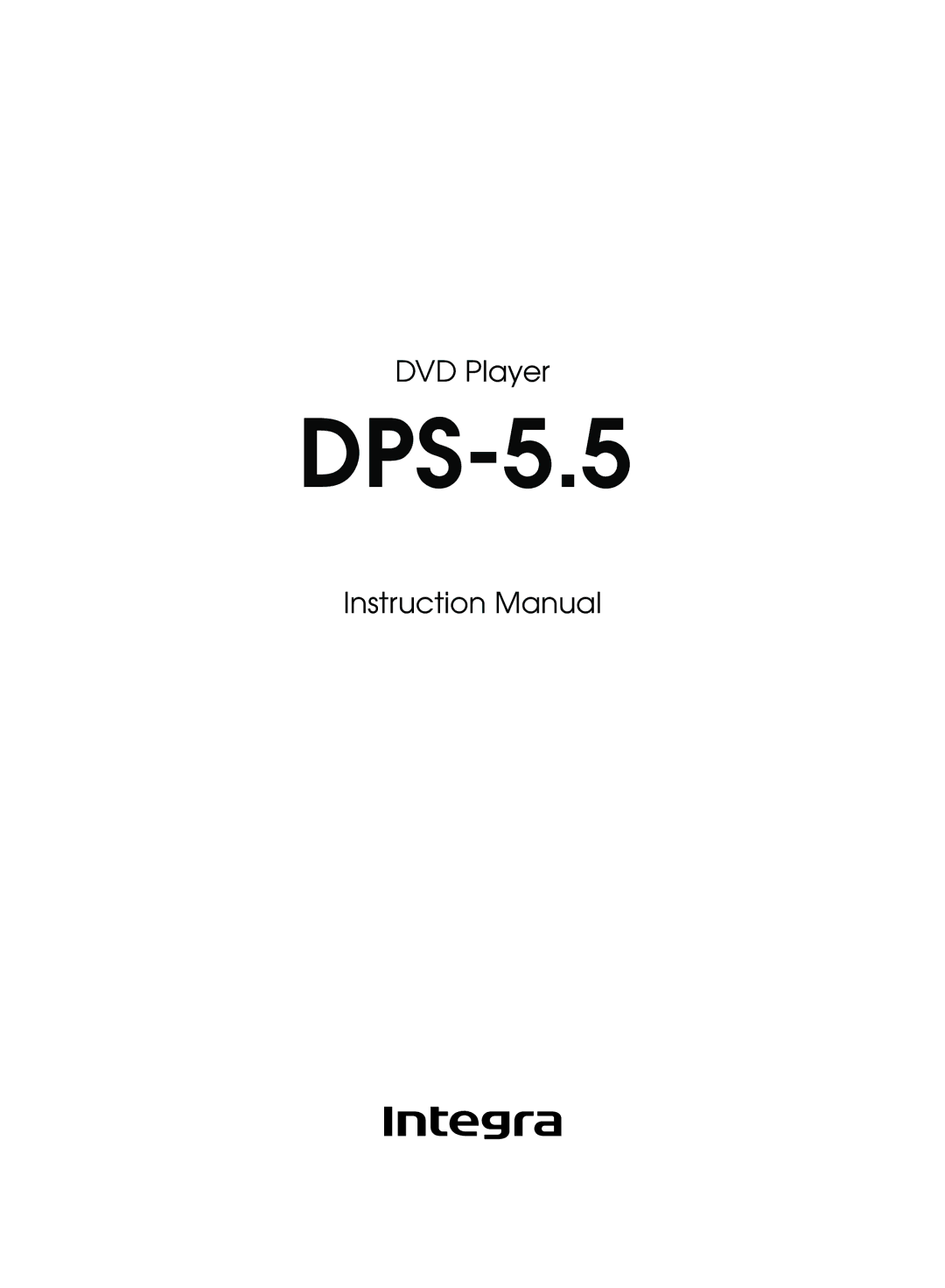 Onkyo DPS-5.5 instruction manual 