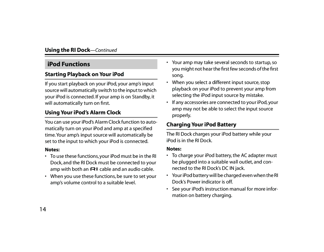 Onkyo DS-A1 instruction manual IPod Functions, Starting Playback on Your iPod 