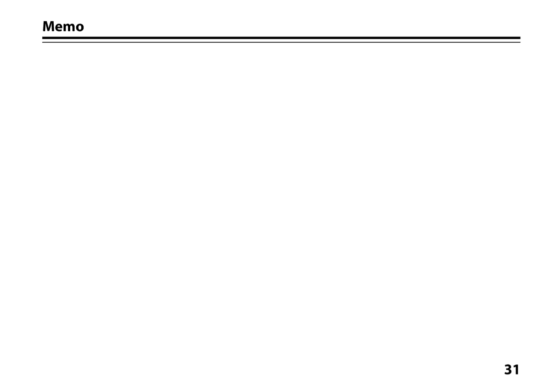 Onkyo DS-A5 instruction manual Memo 