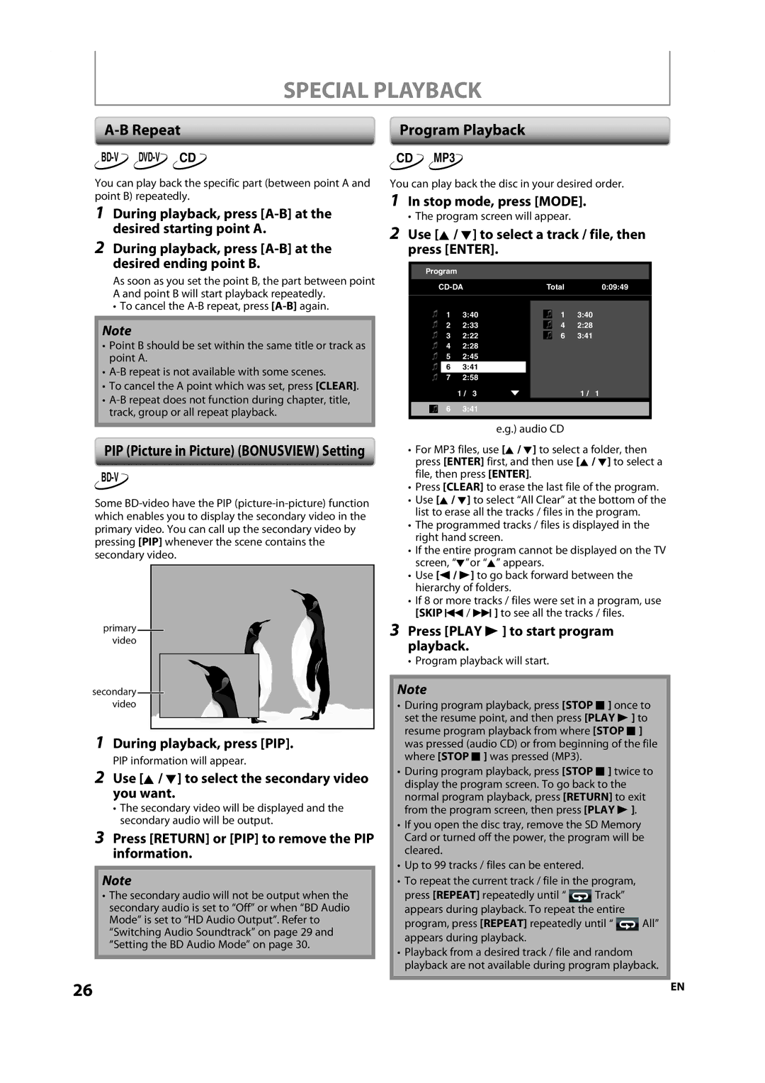 Onkyo DV-BD606 instruction manual Special Playback, Repeat 