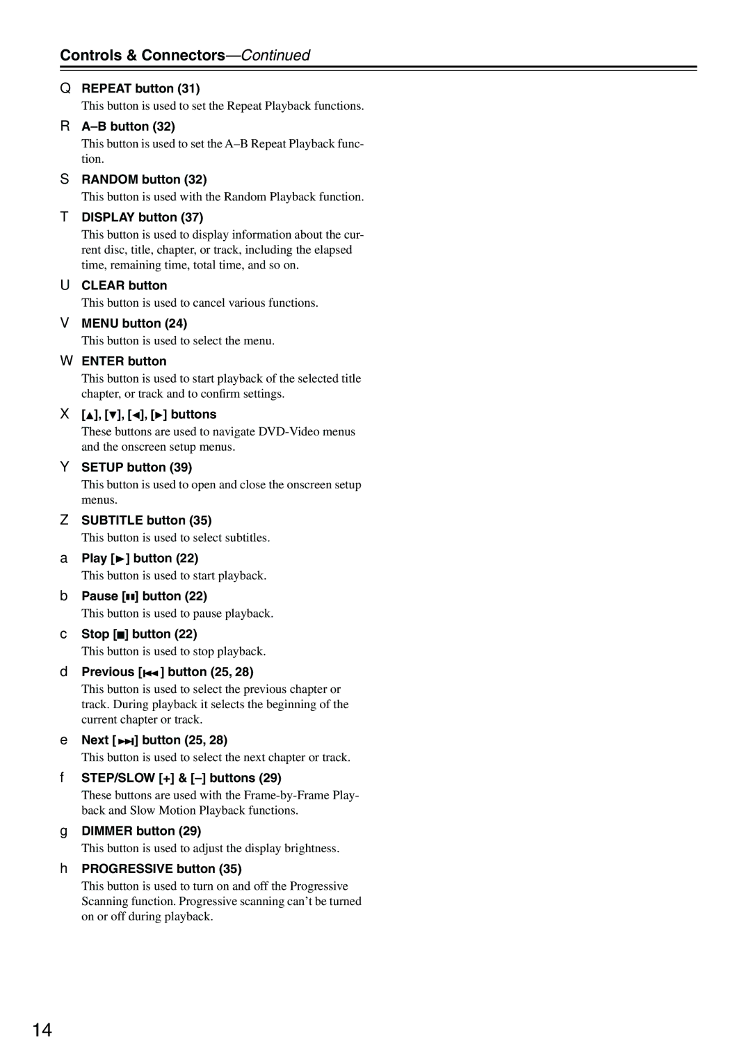 Onkyo DV-CP701 instruction manual Controls & Connectors 