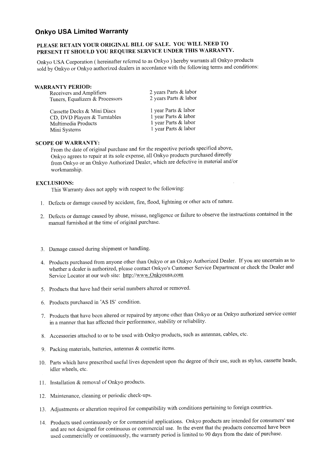 Onkyo DV-CP802 instruction manual 