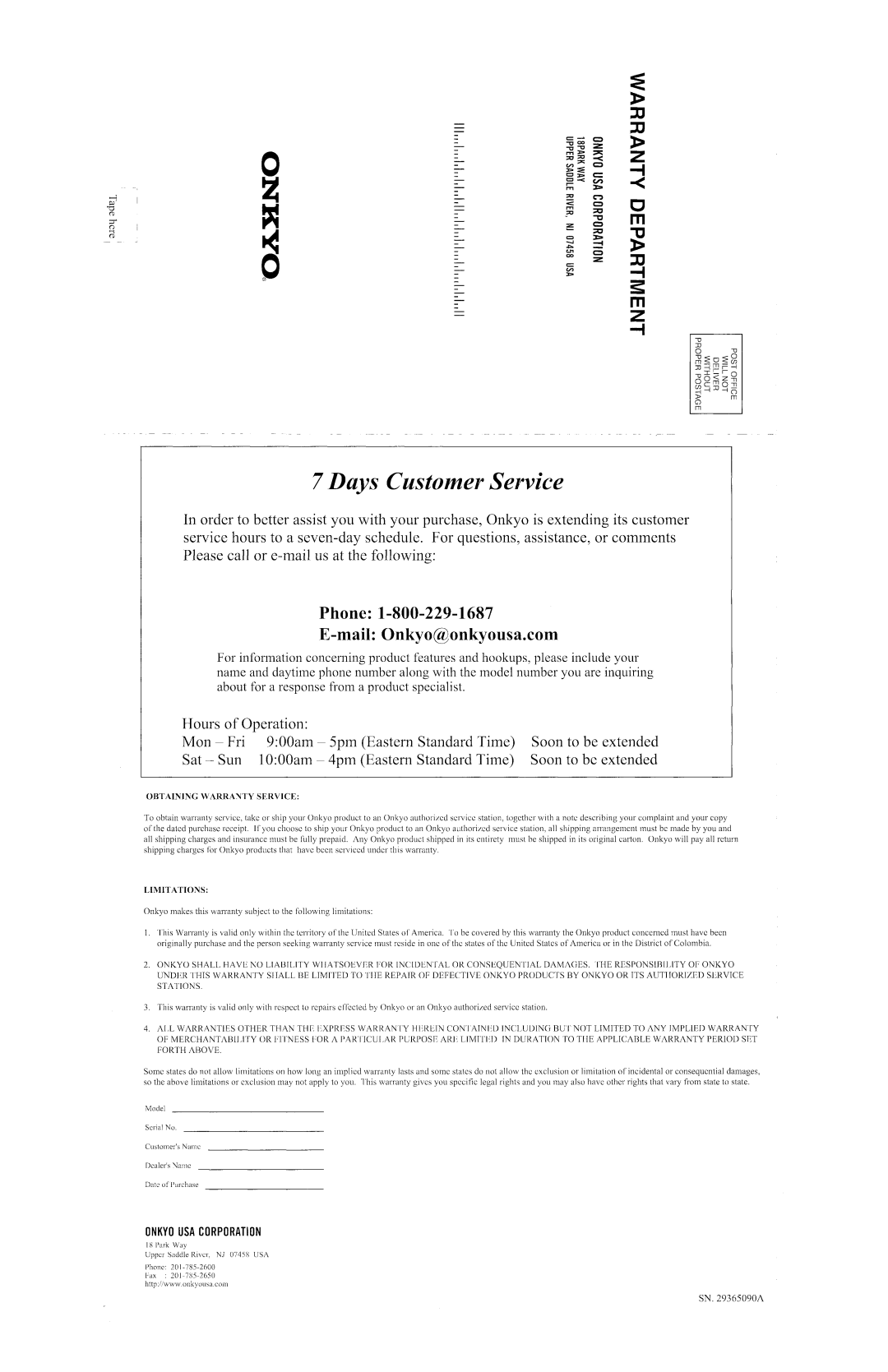 Onkyo DX-C390 instruction manual 