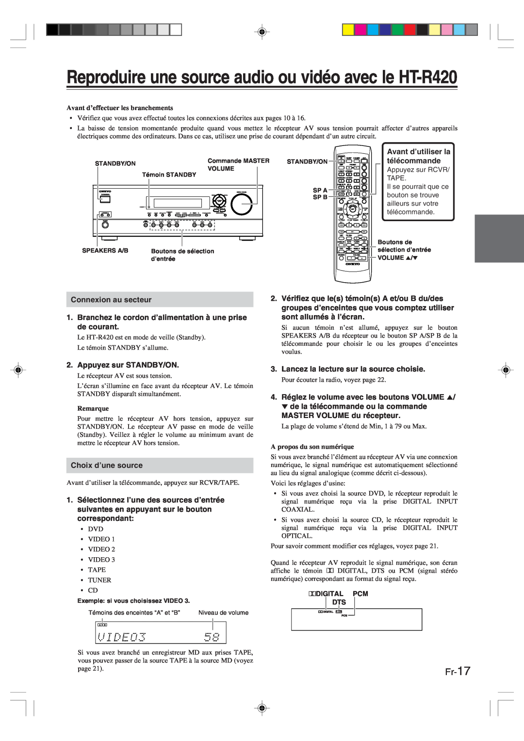 Onkyo HT-R420 manual 