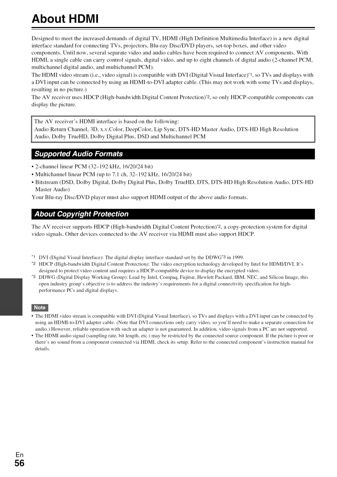 Onkyo HT-R590 instruction manual About Hdmi 