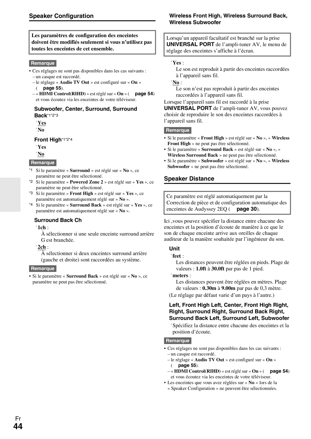 Onkyo HT-R990 instruction manual Speaker Configuration 