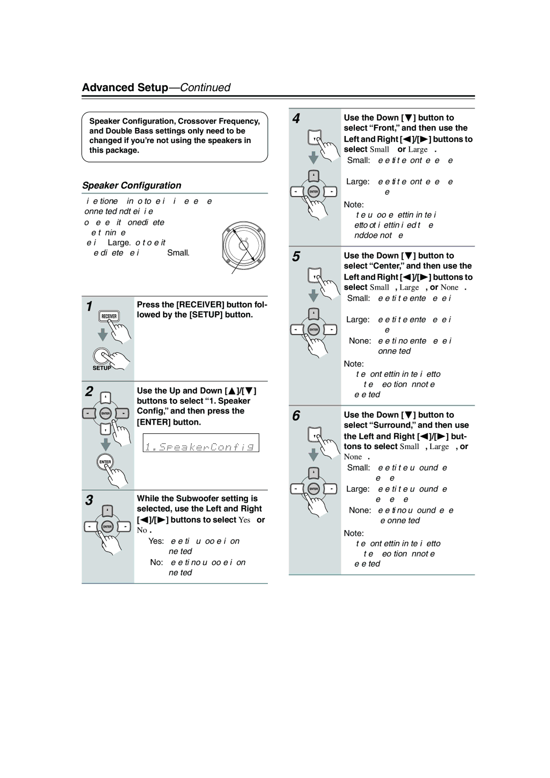 Onkyo HT-S780 instruction manual Speaker Conﬁguration 