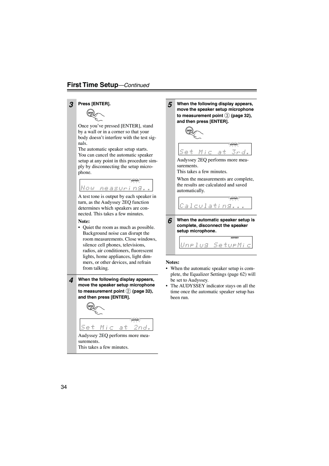 Onkyo HTX-22HD instruction manual Press Enter 