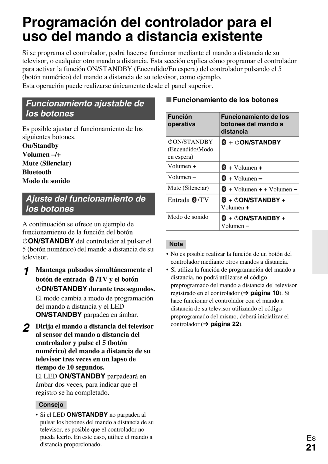 Onkyo Ls 3100 manual 8ON/STANDBY del controlador al pulsar el, Dirija el mando a distancia del televisor, Entrada /TV 