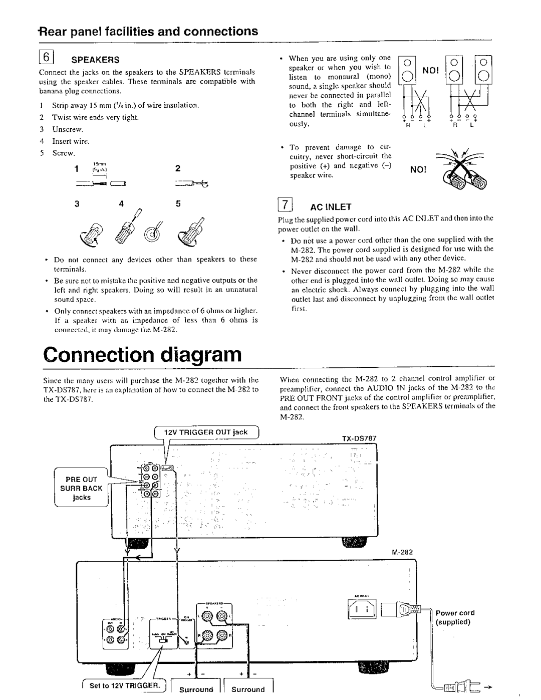 Onkyo M-282 manual 