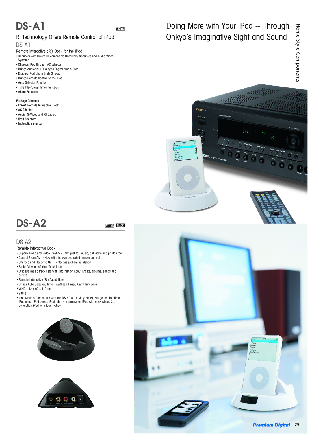 Onkyo RF-EX6 specifications DS-A1 