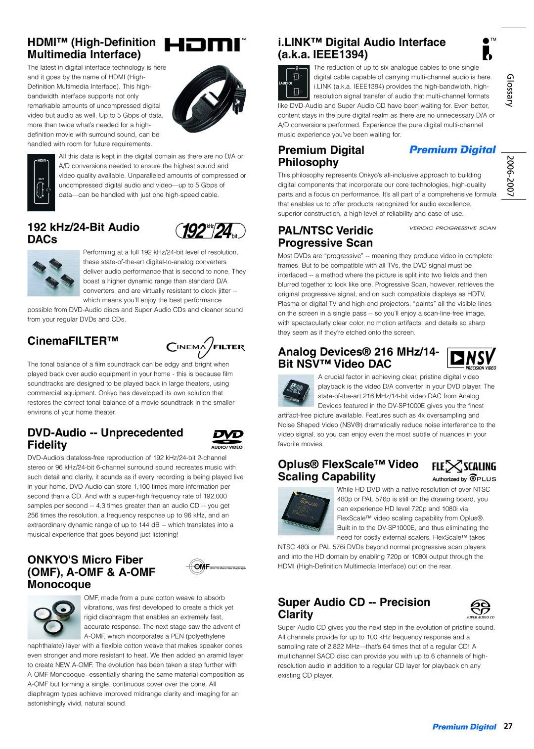 Onkyo RF-EX6 specifications Omf, A-Omf & A-Omf 