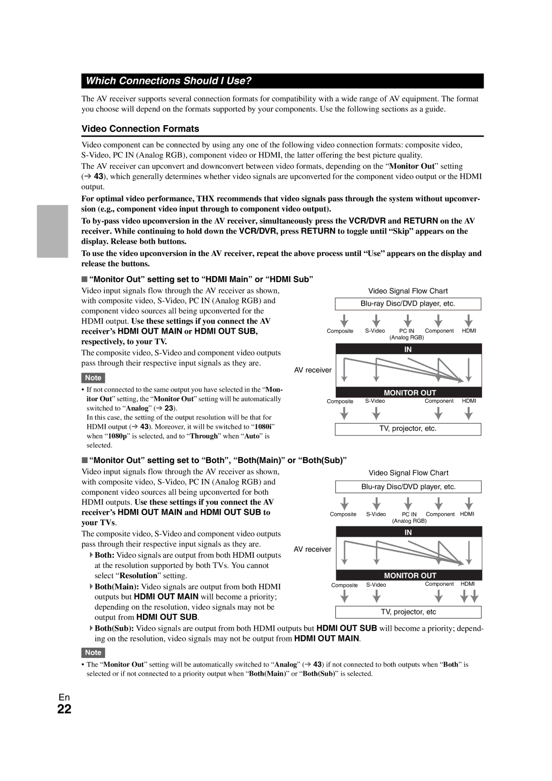 Onkyo TX-NR1008 instruction manual Which Connections Should I Use?, Video Connection Formats 