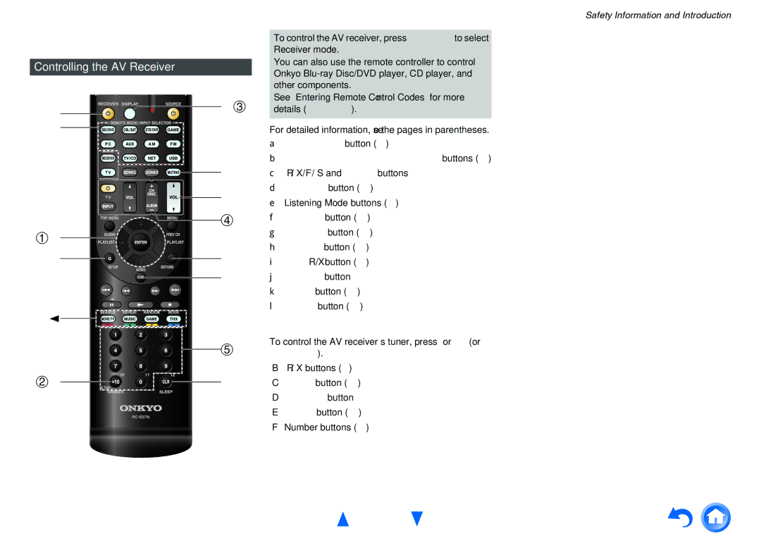 Onkyo TX-NR616 instruction manual Remote Controller, En-11, Controlling the AV Receiver 