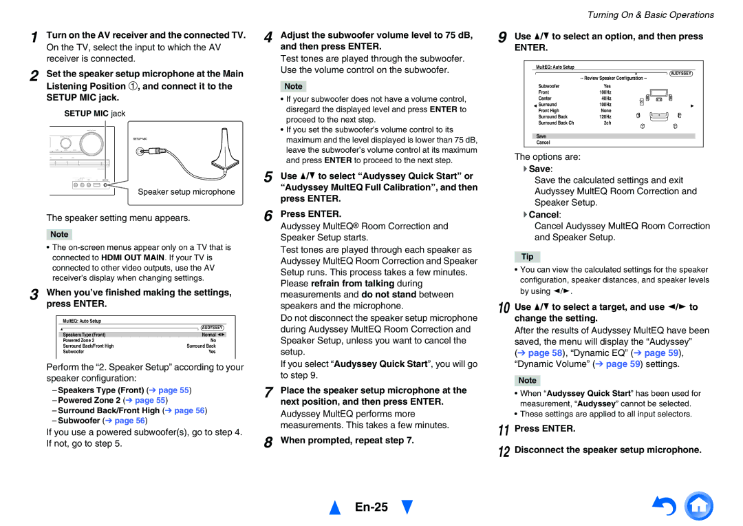 Onkyo TX-NR626 instruction manual En-25, Enter 