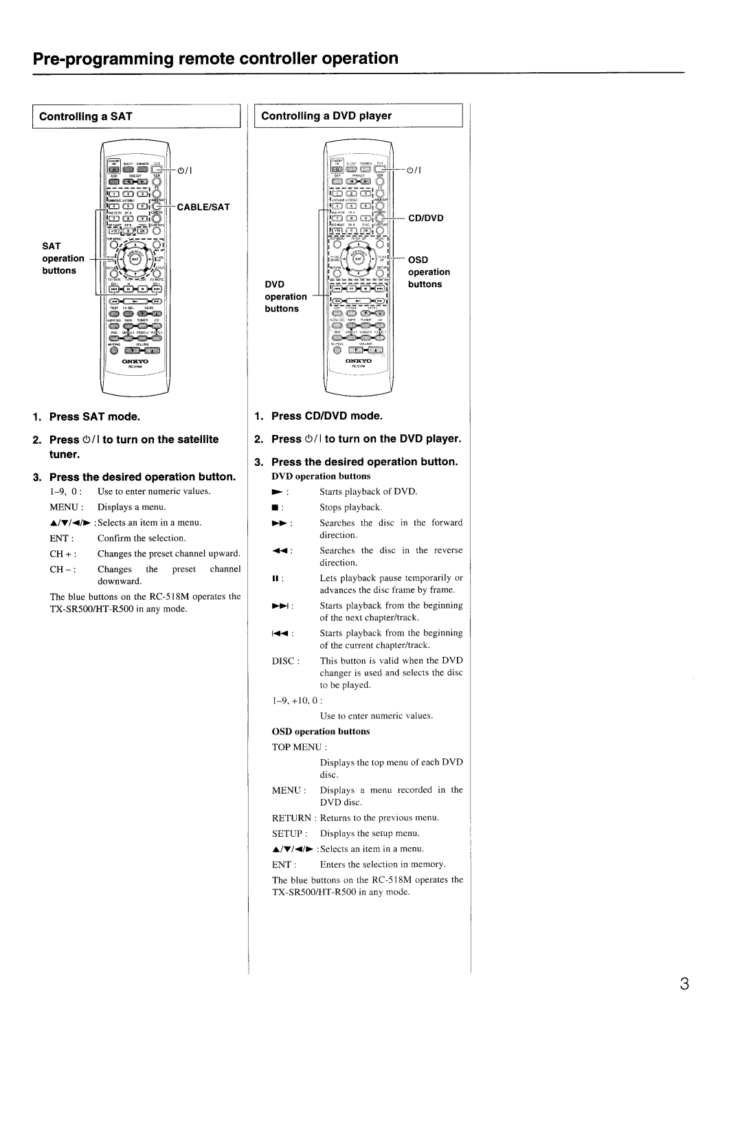 Onkyo TX-SR500 appendix 