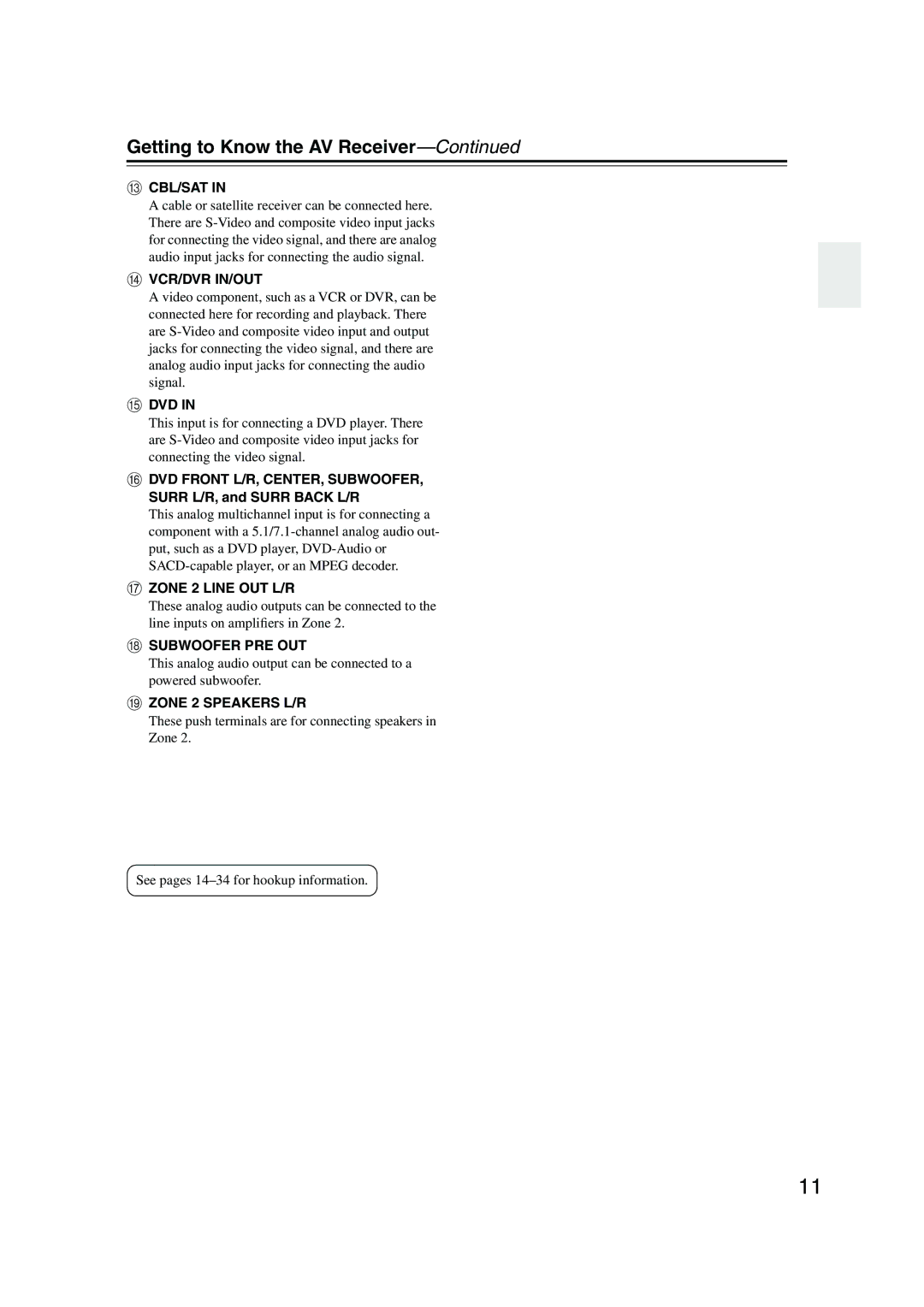 Onkyo TX-SR576, TX-SR506 instruction manual Zone 2 Line OUT L/R 