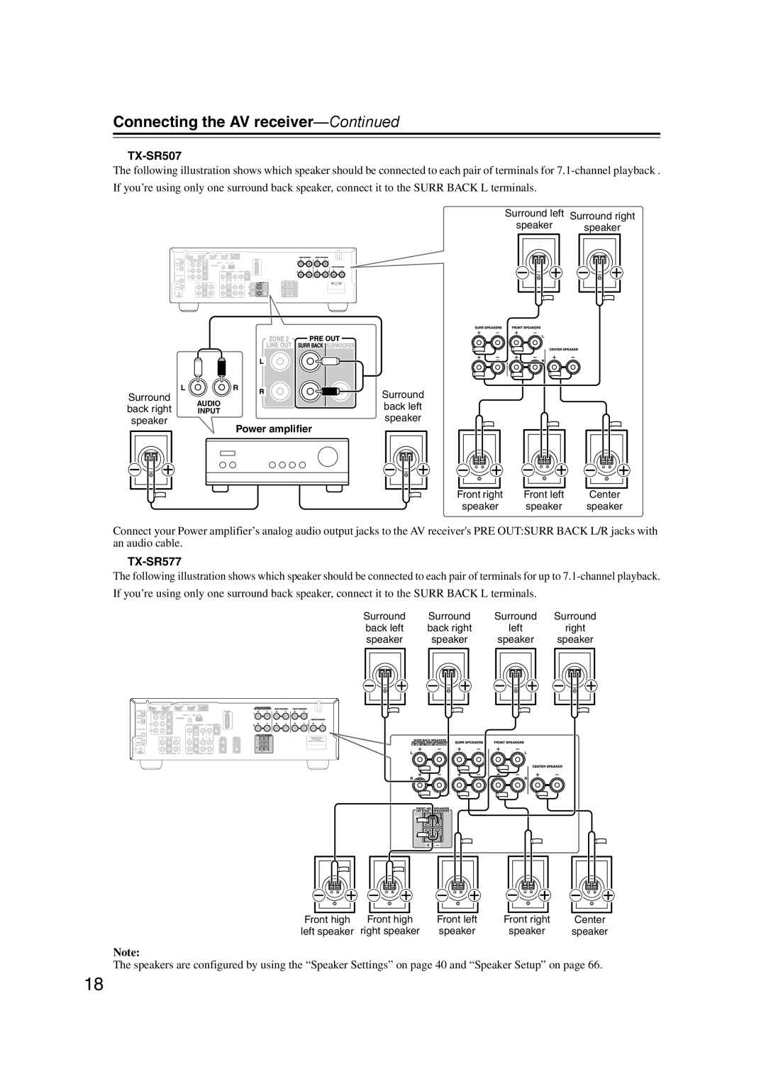 Onkyo TX-SR577 instruction manual TX-SR507 