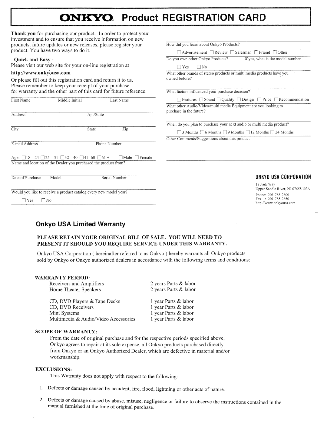 Onkyo TX-SR603X instruction manual 