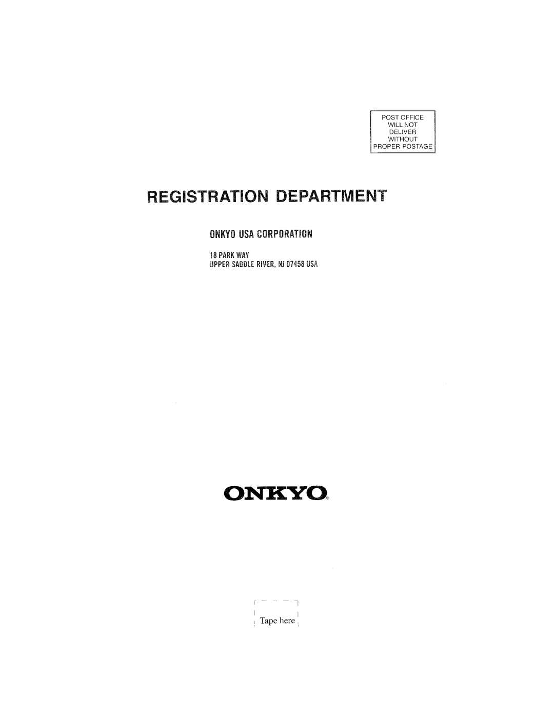 Onkyo TX-SR603X instruction manual 