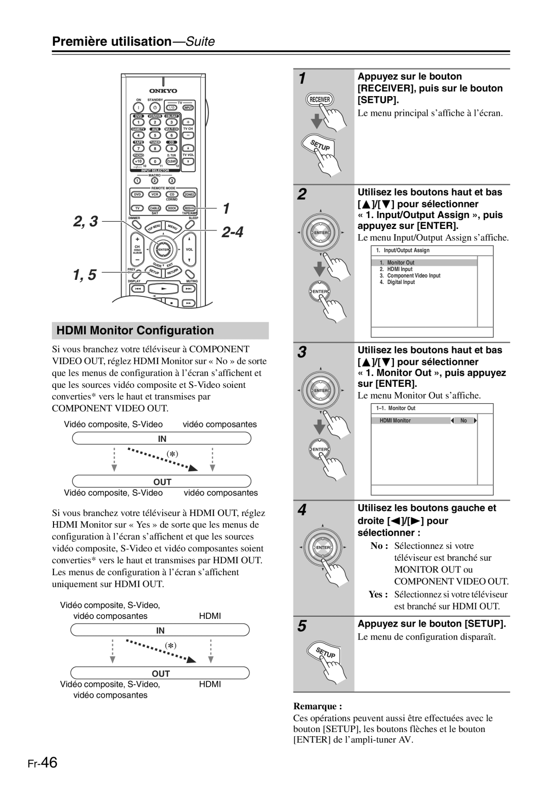 Onkyo TX-SR705 manual Hdmi Monitor Configuration 